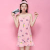 Summer Women Sleepwear Cotton Sleeveless Mini Nightgown Women Cotton Female Nightwear Plus Size Nightdress Sexy Home Dress Sleep