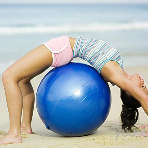 45cm Yoga Fitness Ball Exercise Balls Peanut Exercises Balance Gymnastic Pad Thin Body Yoga Ball VES36 T16 0.5