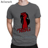 Funny Gym Shirt Kettlebell Fitness T Shirt Anti-Wrinkle Letters Cotton Summer Style Formal O Neck Create Basic Shirt