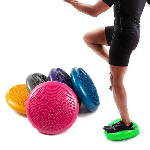 33cm PVC Balance Yoga Balls Massage Pad Wheel Stability Balance Disc Massage Cushion Mat Ball Fitness Exercise Training