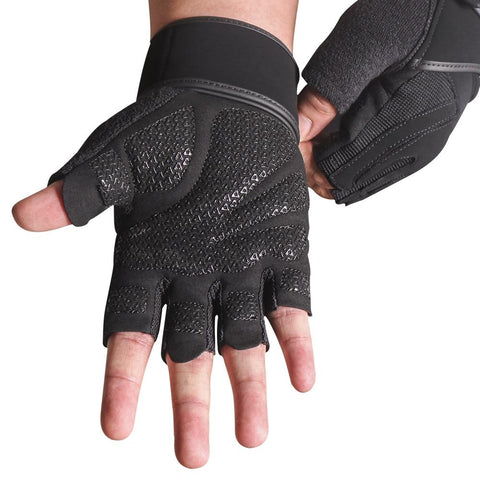 SKDK Super Fiber Widening Wristband Breathable Gym Fitness Gloves Crossfit  Weight Lifting Dumbbell Body Building Workout Gloves