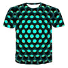 Diamond square 3D digital printing men's Top Tees 2019 summer new fashion short-sleeve T-Shirt breathable men's O-Neck Tee shirt