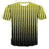Diamond square 3D digital printing men's Top Tees 2019 summer new fashion short-sleeve T-Shirt breathable men's O-Neck Tee shirt