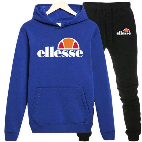 Men's Casual Hoodie Set 2 Piece Tracksuit Long sleeve t-shirt Trousers Autumn Winter Warm Men's Sportswear Brand Hot selling