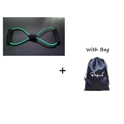 Gym Rubber Elastic Bands 8 Word Chest developer TPE Resistance Band for Men Women Fitness Training Home Yoga Outdoor Excercise