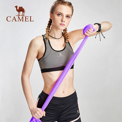 CAMEL Fitness Yoga  Resistance Gym Workout Indoor Exercise Equipment Elastic Bands Training Sports Rubber