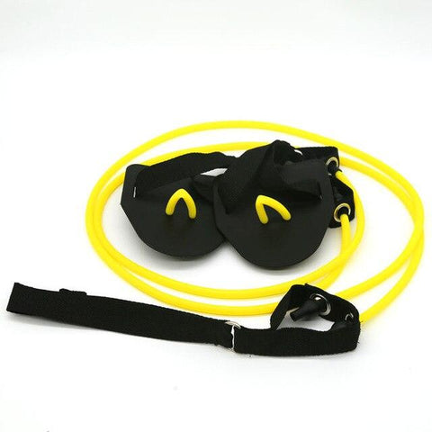 Professional Simulation Swimming Exercise Land Arm strength Work Out Fitness Resistance Band Hand Webbed Paddle Swimming Forging
