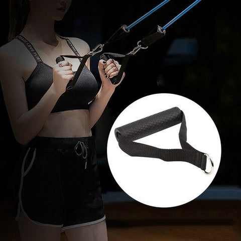Tricep Rope Handle Cable Resistance Band Handles Attachment Handle Heavy Duty Exercise Handles D-ring Spring Pull Rope Cable Bar