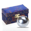 Solid steel baoding ball iron fitness handball middle-aged sensory ball turn message medicine balls 1pair