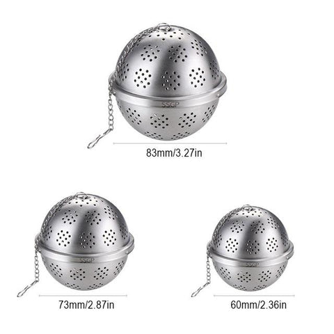 Three Specifications Selected For Different Needs Hot Pot Soup Tea Medicine Stainless Steel Seasoning Package Seasoning Ball