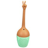 Silicone Tea Infuser Reusable Tea Strainer Sweet Leaf with Drop Tray Novelty Tea Ball Herbal Medicine Spice Filter Tea Bag Older