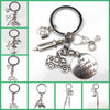 New Fashion Doctor Aid Kit Mini Syringe Thermometer Ambulance Dentist Angel Stethoscope Keychain Medicine Graduate Gift Souvenir