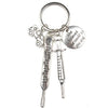 New Fashion Doctor Aid Kit Mini Syringe Thermometer Ambulance Dentist Angel Stethoscope Keychain Medicine Graduate Gift Souvenir