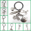 New Fashion Doctor Aid Kit Mini Syringe Thermometer Ambulance Dentist Angel Stethoscope Keychain Medicine Graduate Gift Souvenir