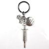 New Fashion Doctor Aid Kit Mini Syringe Thermometer Ambulance Dentist Angel Stethoscope Keychain Medicine Graduate Gift Souvenir