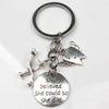 New Fashion Doctor Aid Kit Mini Syringe Thermometer Ambulance Dentist Angel Stethoscope Keychain Medicine Graduate Gift Souvenir