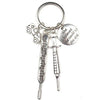 New Fashion Doctor Aid Kit Mini Syringe Thermometer Ambulance Dentist Angel Stethoscope Keychain Medicine Graduate Gift Souvenir