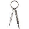 New Fashion Doctor Aid Kit Mini Syringe Thermometer Ambulance Dentist Angel Stethoscope Keychain Medicine Graduate Gift Souvenir