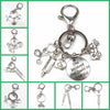 New Fashion Doctor Aid Kit Mini Syringe Thermometer Ambulance Dentist Angel Stethoscope Keychain Medicine Graduate Gift Souvenir