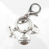 New Fashion Doctor Aid Kit Mini Syringe Thermometer Ambulance Dentist Angel Stethoscope Keychain Medicine Graduate Gift Souvenir