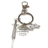 New Fashion Doctor Aid Kit Mini Syringe Thermometer Ambulance Dentist Angel Stethoscope Keychain Medicine Graduate Gift Souvenir