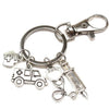 New Fashion Doctor Aid Kit Mini Syringe Thermometer Ambulance Dentist Angel Stethoscope Keychain Medicine Graduate Gift Souvenir
