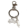 New Fashion Doctor Aid Kit Mini Syringe Thermometer Ambulance Dentist Angel Stethoscope Keychain Medicine Graduate Gift Souvenir
