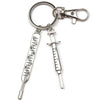 New Fashion Doctor Aid Kit Mini Syringe Thermometer Ambulance Dentist Angel Stethoscope Keychain Medicine Graduate Gift Souvenir