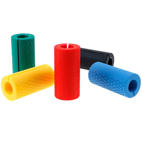 Dumbbell Fat Barbell Grips Thick Bar Handle Pull Up Weightlifting Support Silicon Anti-Slip Protect Pad For Body Building 1 Pair