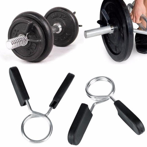 1Set/2Pcs 30mm Barbell Gym Weight Lifting Dumbbell Lock Clamp Spring Collar Clips                                             #8