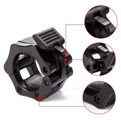 1pc Spinlock Collars Barbell Collar Lock Dumbell Clips Clamp Weight lifting Bar Gym Dumbbell Fitness Body Building Barbell Locks