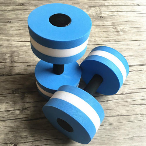 2pcs Yoga Fitness Pool Exercise EVA Water Aquatics Dumbbell Women Dumbbells Set for Fitness Training  2.0#