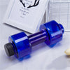 New Sports Water Bottles 550ml Leakproof Portable Unbreakable Sports Plastic Bottle Shaker PET Fitness Dumbbell Unisex