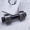 New Sports Water Bottles 550ml Leakproof Portable Unbreakable Sports Plastic Bottle Shaker PET Fitness Dumbbell Unisex