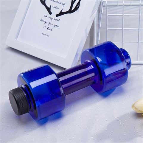 New Sports Water Bottles 550ml Leakproof Portable Unbreakable Sports Plastic Bottle Shaker PET Fitness Dumbbell Unisex
