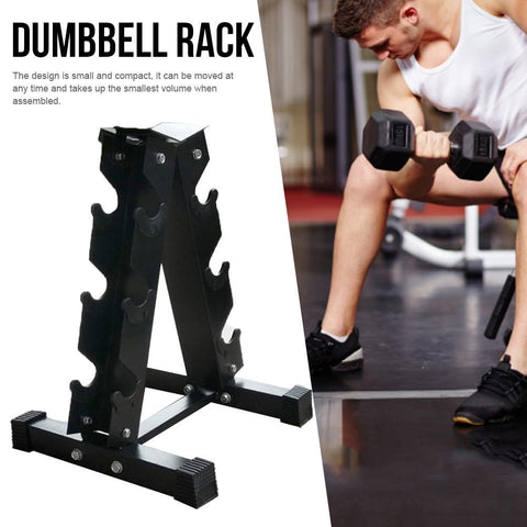 Storage Rack For Fitness Weights Bar A-Frame Dumbbell Weight Rack Fitness Accessories