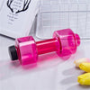 550ml  dumbbell cup weight fitness equipment portable leakproof plastic unbreakable pet shaker for men women arms gym training