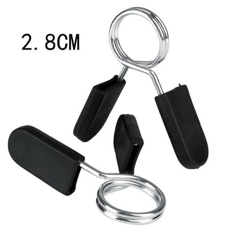 Brand 2Pc 28/30/50 mm Barbell Clamp Spring Collar Clips Gym Weight Dumbbell Lock Standard Lifting Kit Fitness Tools