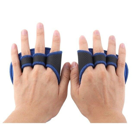 Unisex Anti Skid Weight Lifting Training Gloves Fitness Sports Dumbbell Grips Pads Gym Workout Exercises Hand Palm Protector
