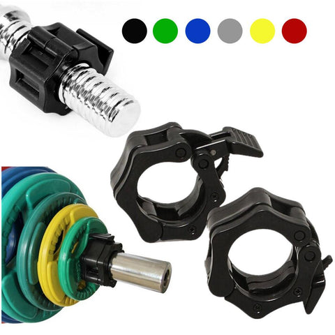 Barbell Collars Standard Spinlock Clamps Dumbbell 50mm A Pair Lock Jaw Collars Olympic Barbells Muscle Clamp Bar Barbell Buckle