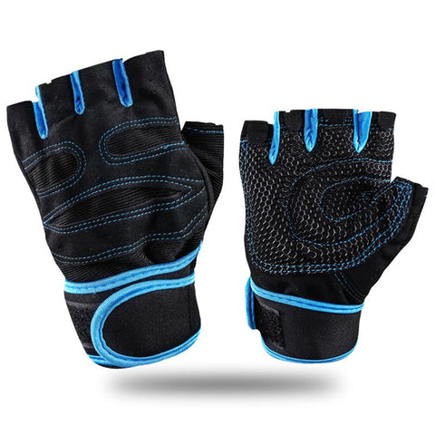 Gym Half Finger Non-Slip Breathable Weight Lifting Gloves Body Building Dumbbell Lifting Training Shockproof Protective Gloves