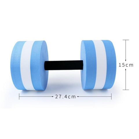 2PCS Water Floating Dumbbell Swimming Aerobics Aquatic Barbell Sport Yoga Water Fitness Exercise Dumbbells Thickened Handle