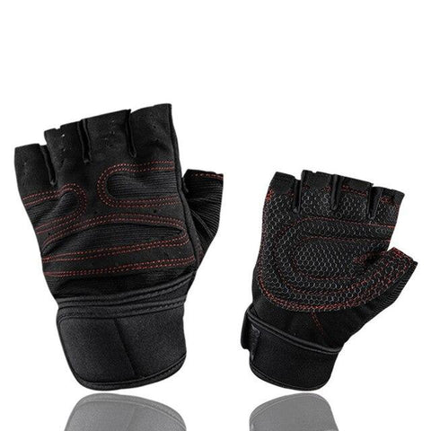 Gym Half Finger Non-Slip Breathable Weight Lifting Gloves Body Building Dumbbell Lifting Training Shockproof Protective Gloves