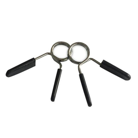1 Pair 25 mm Barbell Clamp Spring Collar Clips Gym Weight Bar Dumbbell Lock Barbell Spring Collar Clamp Clips Standard Lifting