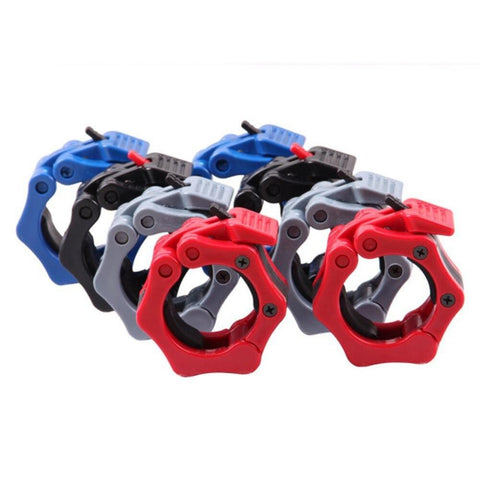1 Pair Quick Release Locking 1" Olympic Size Barbell Clamp Dumbell Clips Clamp Weight lifting Bar Gym Dumbbell Fitness Buckle