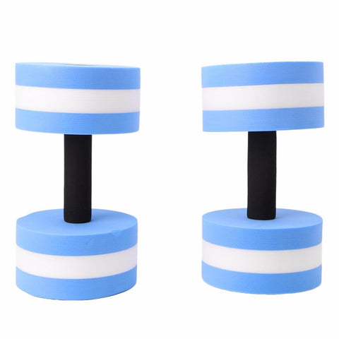 2pcs Water Aerobics Dumbbell Medium EVA Foam Aquatic Barbell Fitness Pool Exercise Foam Dumbbells