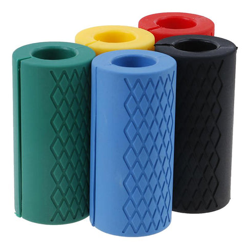 1 pc Dumbbell Fat Barbell Grips Thick Bar Handle Pull Up Weightlifting Support Silicon Anti-Slip Protect Pad For Body Building