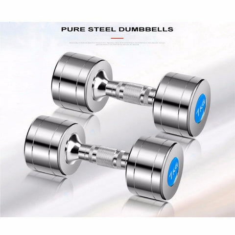 free shipping high quality pure steel dumbbell, 10kgs dumbbells*2pcs, body building dumbbell(pair)