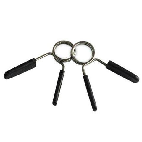 2 X Standard 1" Weight Bar Spring Collar Clips Dumbbell Barbell Clamp Bar Gym