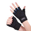 1 Pair Weightlifting Gloves Dumbbell Gym Exercise Shockproof Non-Slip Breathable Half Finger Sports Training Gloves